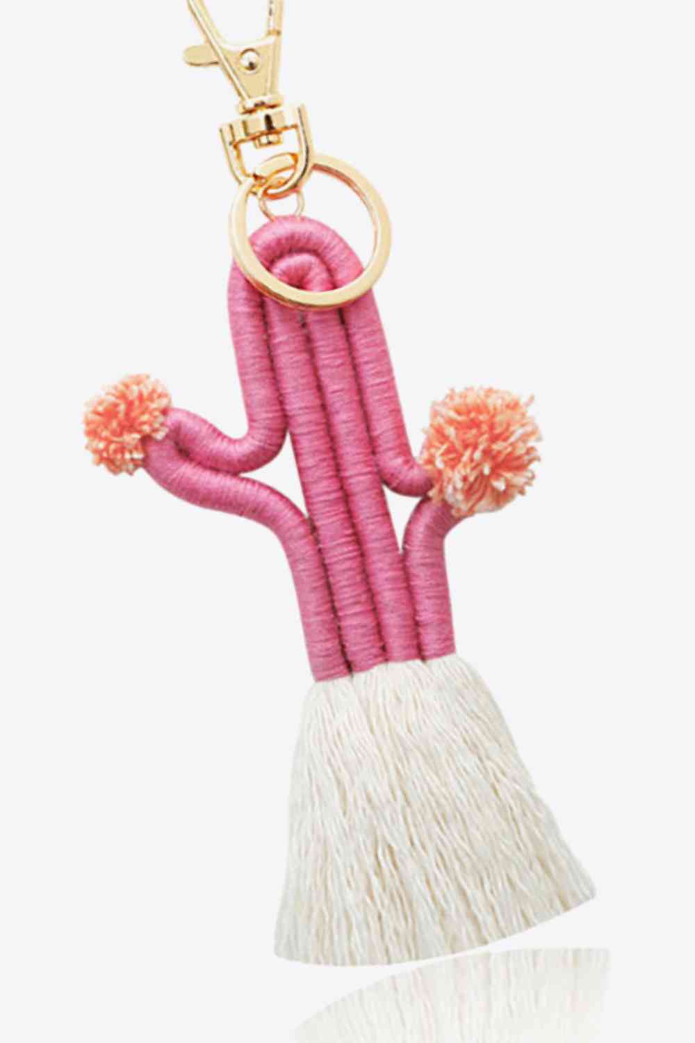 Cactus Keychain with Fringe