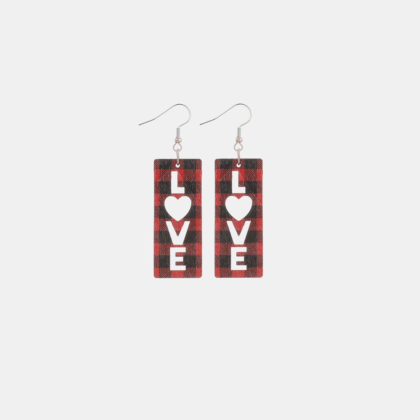 Wooden Cutout Dangle Earrings