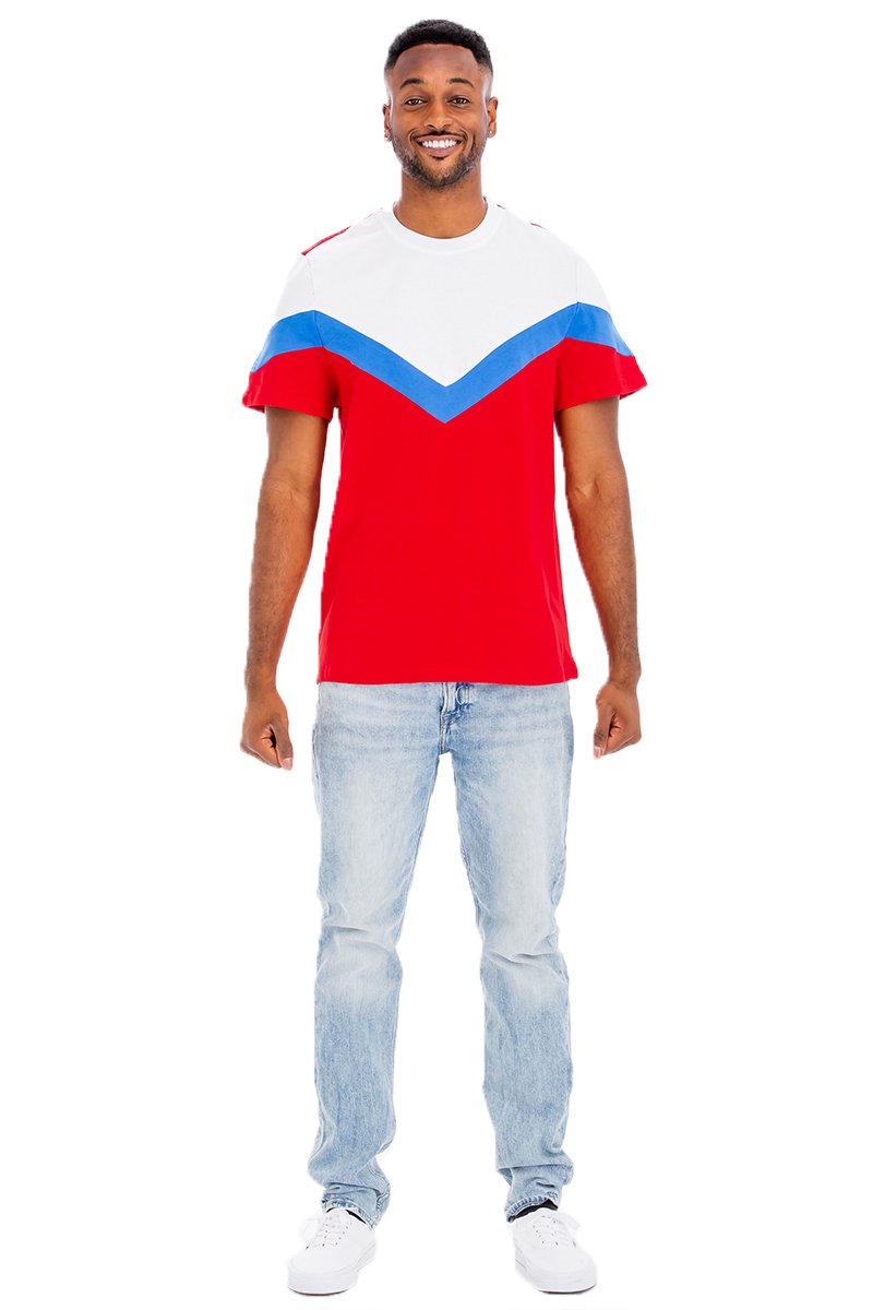 Chevron Color Block T-Shirt