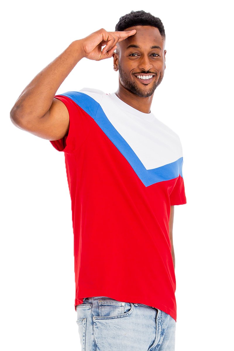 Chevron Color Block T-Shirt