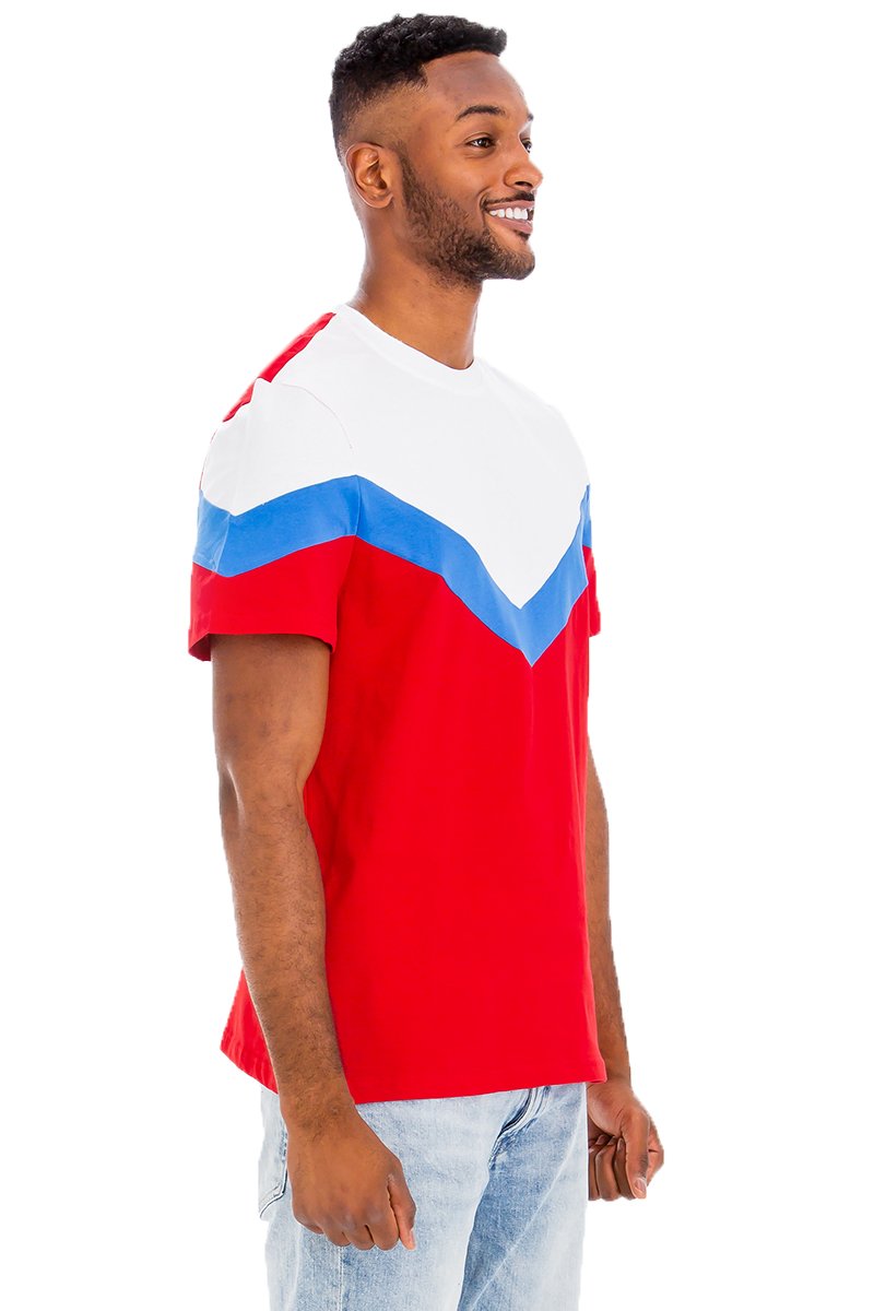 Chevron Color Block T-Shirt