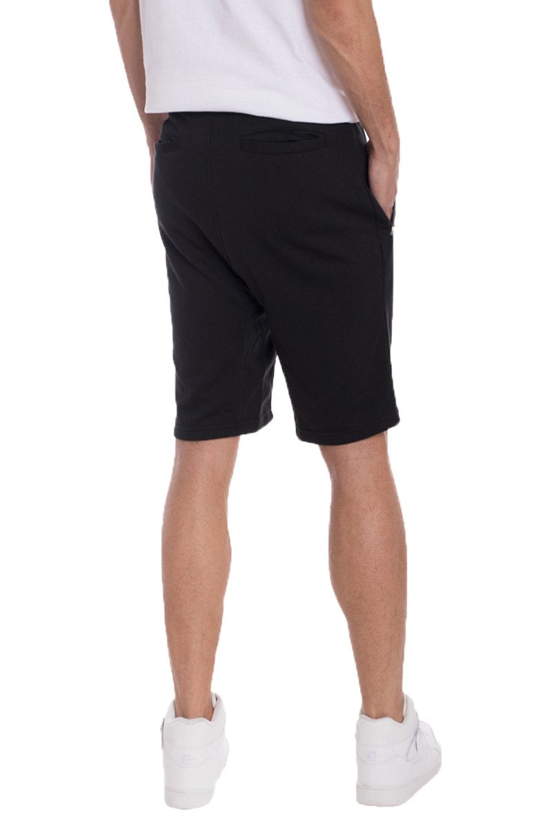 Brandon French Terry Shorts - Black/White