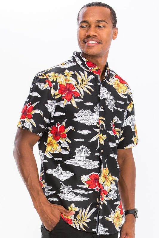 Hawaiin Button Down Shirt