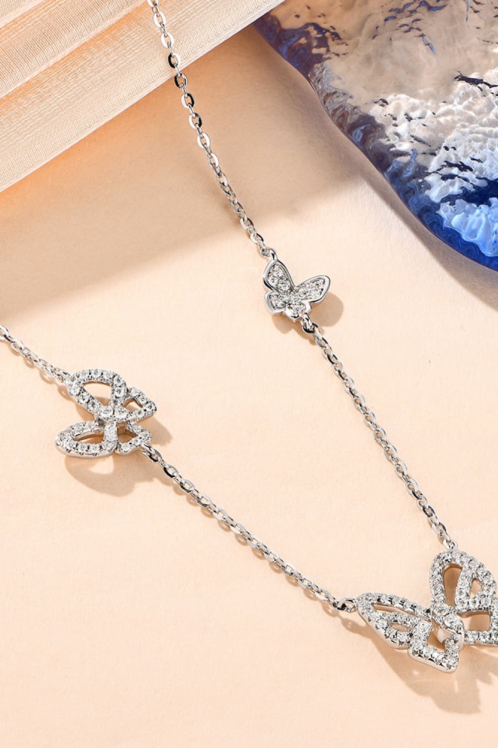 Moissanite Butterfly Shape Necklace