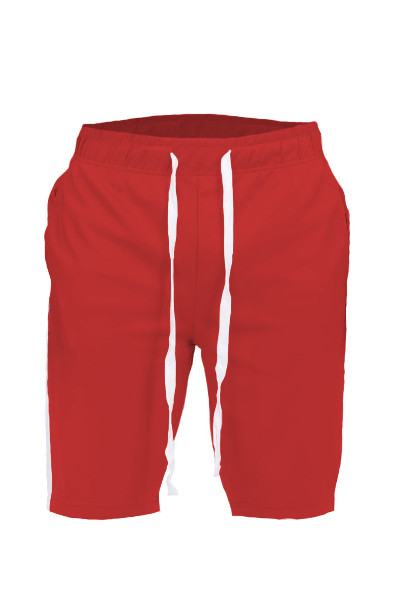 Red Single Stripe Shorts