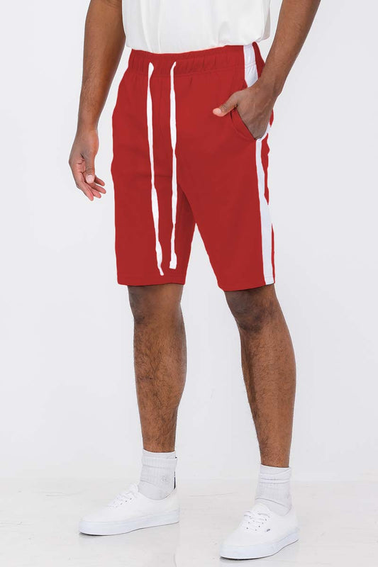 Red Single Stripe Shorts
