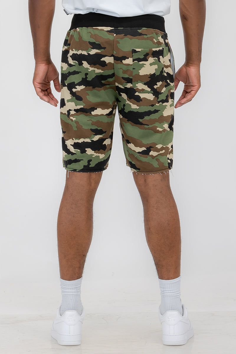 Camo Raw Cut City Sweat Short