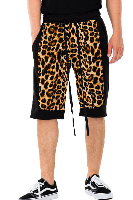 Cheetah Block Shorts