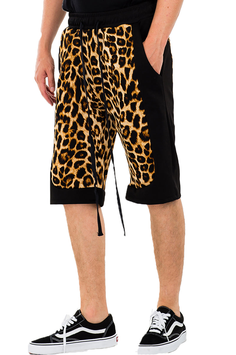 Cheetah Block Shorts