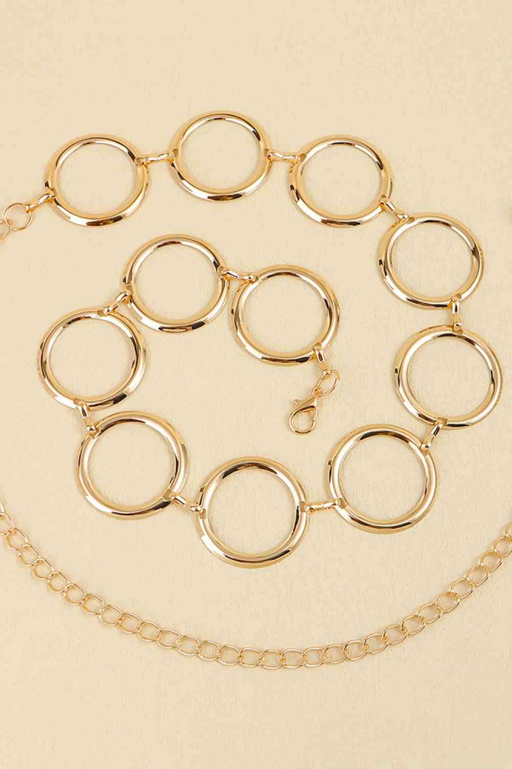 Cinturón de cadena con anillo circular
