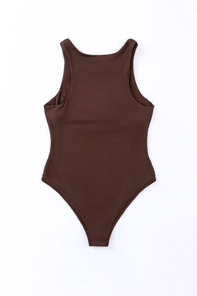 Round Neck Sleeveless Bodysuit