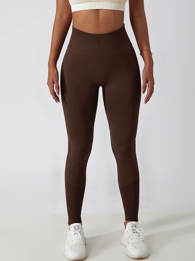 Leggings activos de cintura alta y cintura ancha