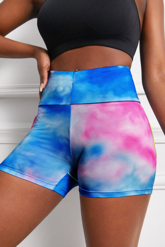 Wide Waistband High Waist Yoga Shorts