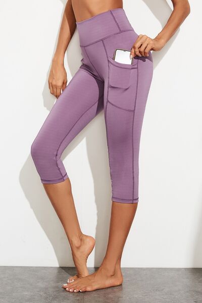 Leggings activos con cintura y bolsillos