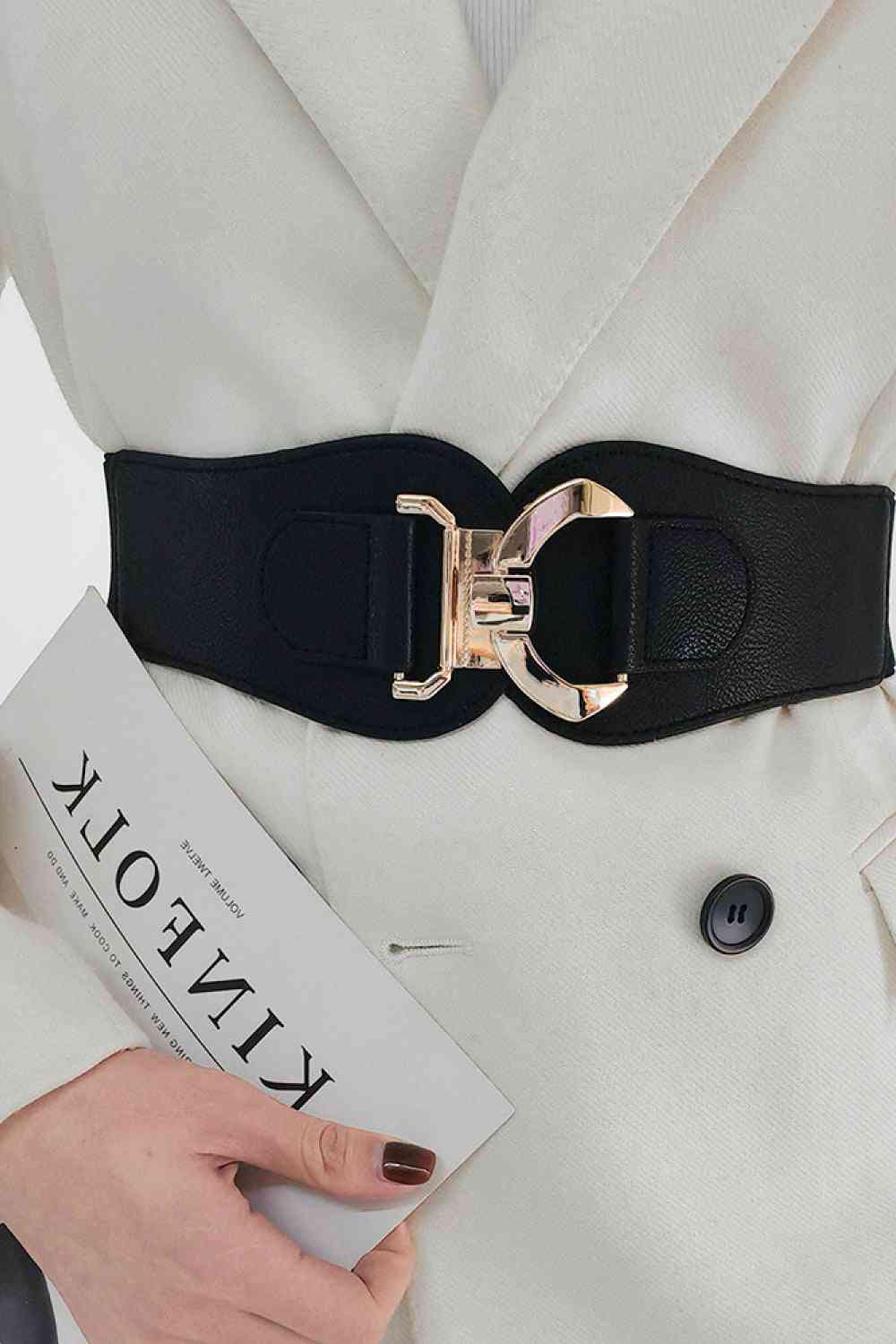 Cinturón elástico con hebilla de aleación