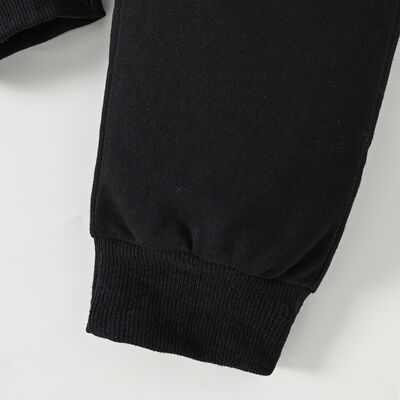 Conjunto de pantalón y top de manga larga con cuello redondo