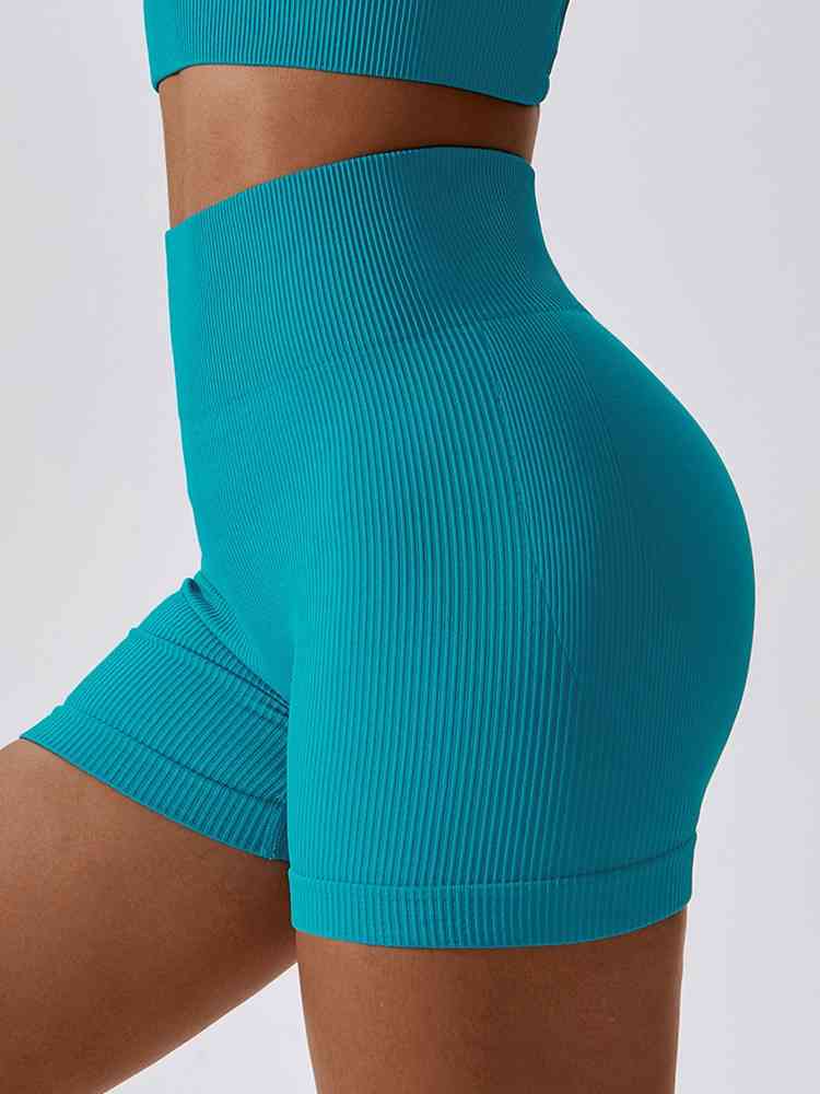 Shorts deportivos de corte slim con cinturilla ancha