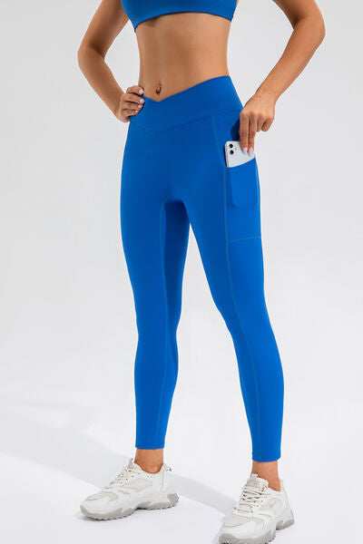 Leggings activos de cintura alta con bolsillos