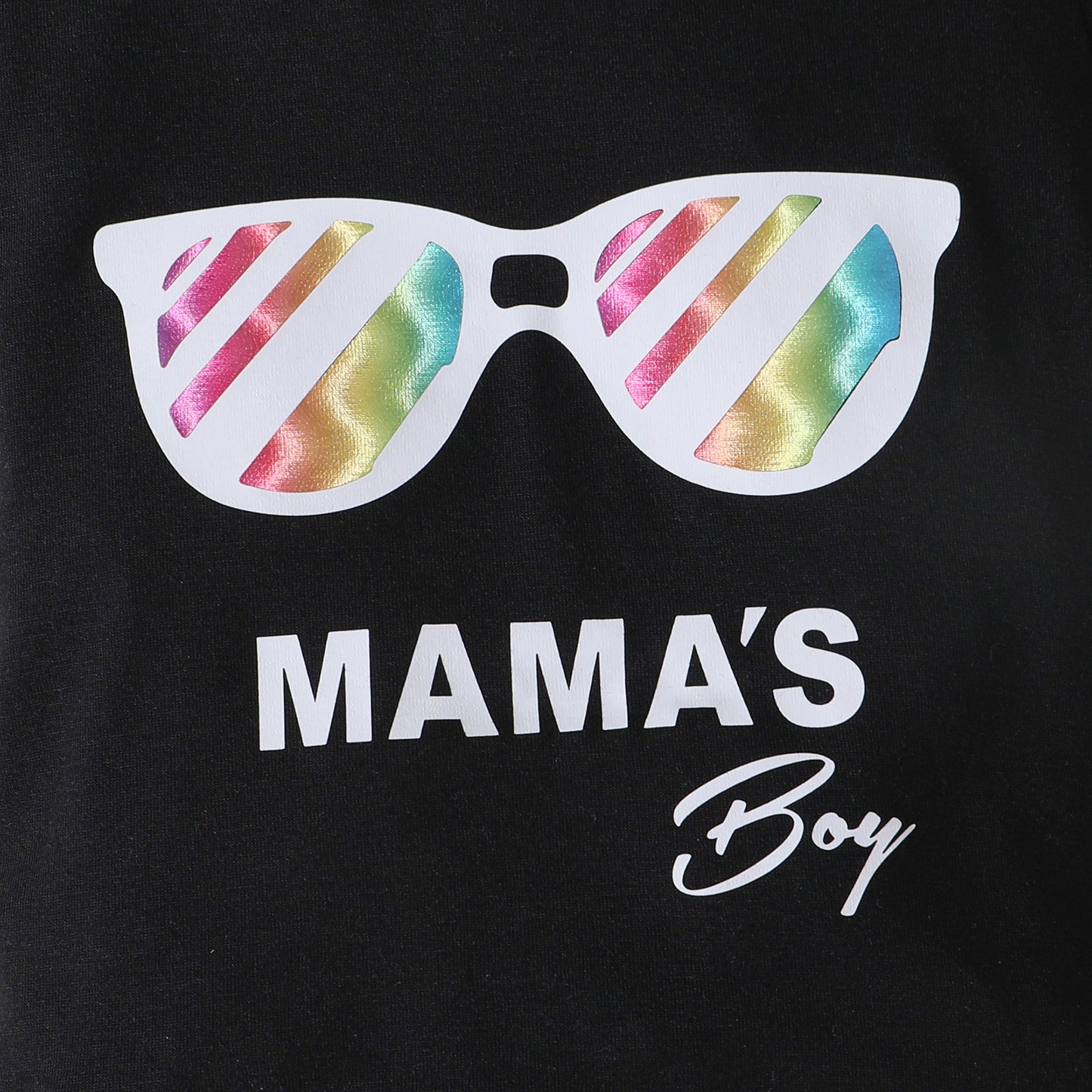 MAMA'S BOY Conjunto de camiseta gráfica y pantalones cortos de camuflaje
