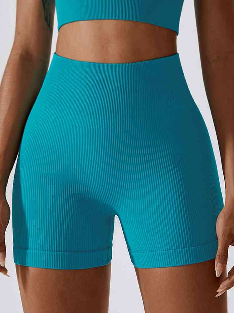 Shorts deportivos de corte slim con cinturilla ancha