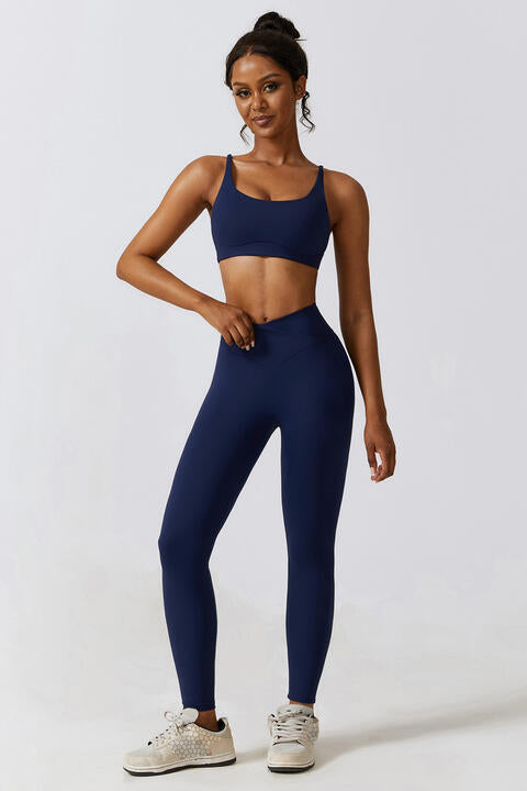 Conjunto de sujetador deportivo y leggings