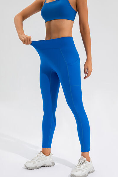 Leggings activos de cintura alta con bolsillos